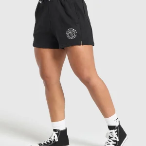 Online Gymshark Legacy Cotton Shorts Black