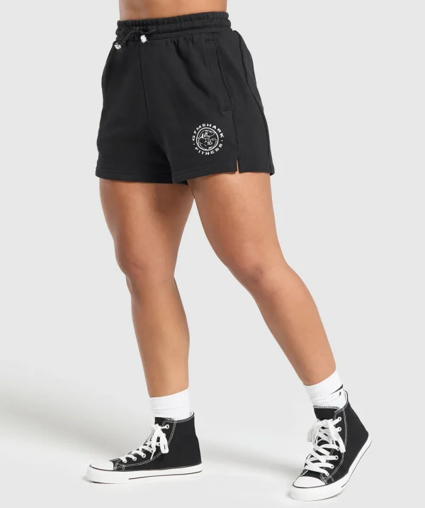 Online Gymshark Legacy Cotton Shorts Black