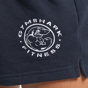 Clearance Gymshark Legacy Cotton Shorts HeavyBlue