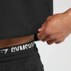 Online Gymshark Legacy Cropped Short Sleeve Crew Black