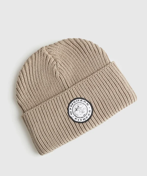 Online Gymshark Legacy Deep Cuff Beanie CementBrown