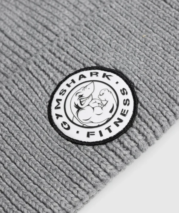 Clearance Gymshark Legacy Deep Cuff Beanie LightGreyCoreMarl