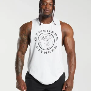 New Gymshark Legacy Drop Arm Tank White