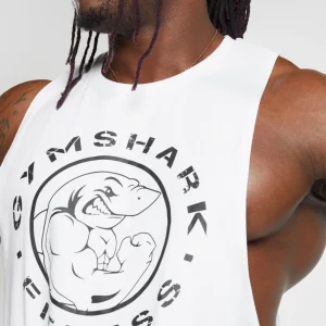 New Gymshark Legacy Drop Arm Tank White