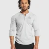 Outlet Gymshark Legacy Henley LightGreyMarl