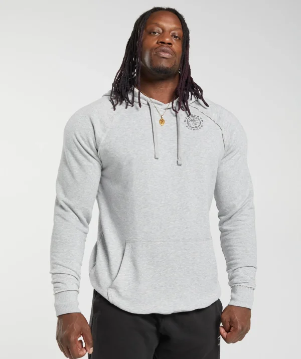 Sale Gymshark Legacy Hoodie LightGreyMarl