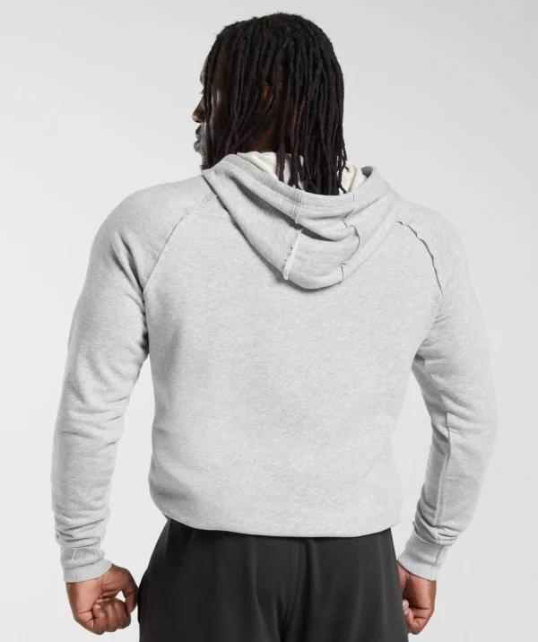 Sale Gymshark Legacy Hoodie LightGreyMarl