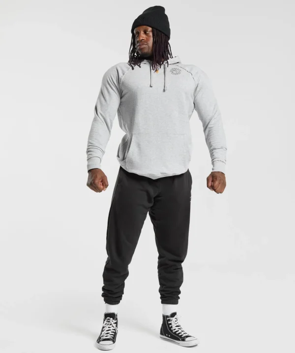 Sale Gymshark Legacy Hoodie LightGreyMarl