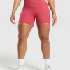 Discount Gymshark Legacy Logo Tight Shorts VintagePink