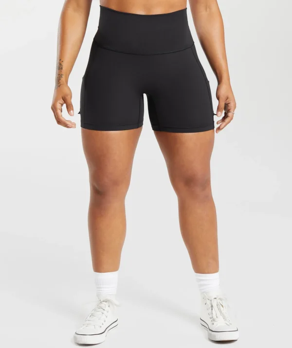 Online Gymshark Legacy Logo Tight Shorts Black