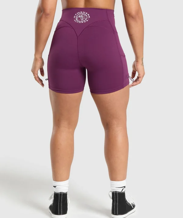 Sale Gymshark Legacy Logo Tight Shorts MagentaPurple