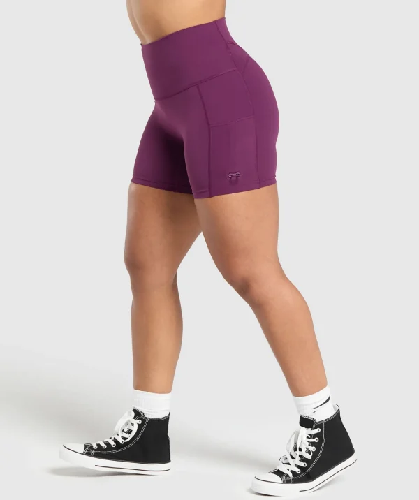 Sale Gymshark Legacy Logo Tight Shorts MagentaPurple