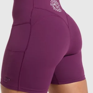 Sale Gymshark Legacy Logo Tight Shorts MagentaPurple