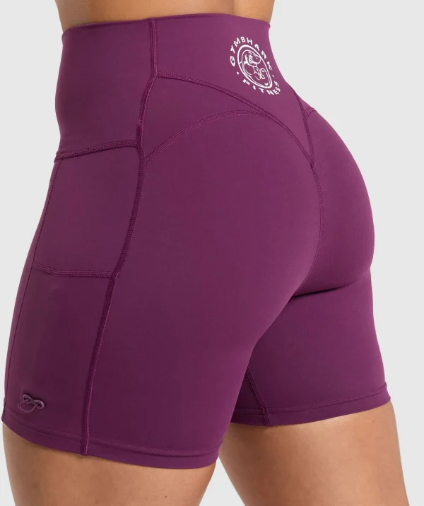 Sale Gymshark Legacy Logo Tight Shorts MagentaPurple