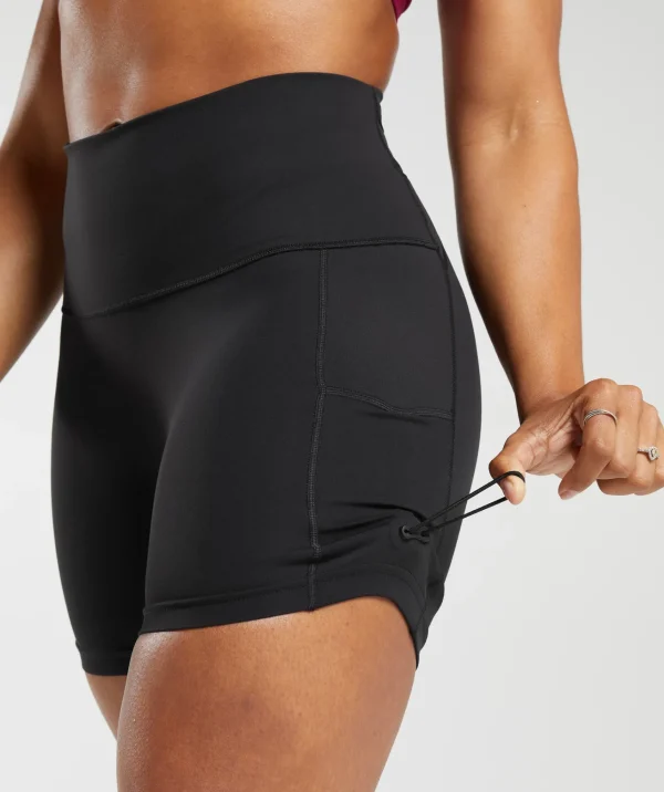 Online Gymshark Legacy Logo Tight Shorts Black