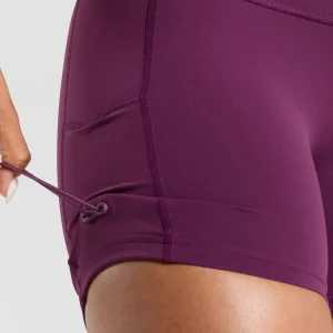 Sale Gymshark Legacy Logo Tight Shorts MagentaPurple