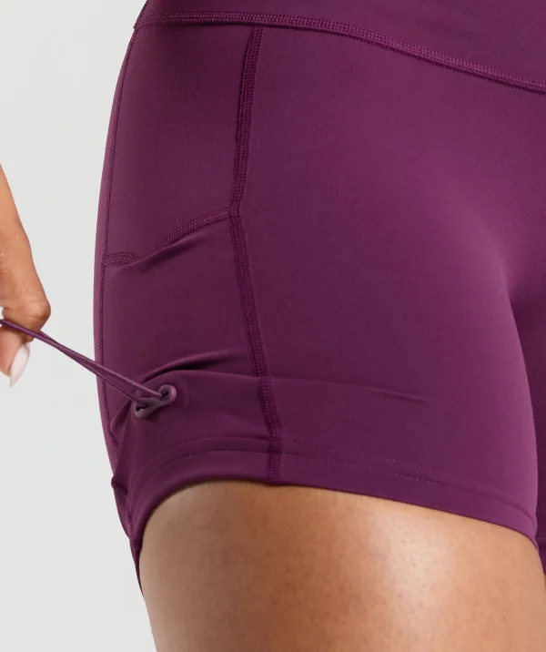 Sale Gymshark Legacy Logo Tight Shorts MagentaPurple