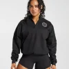 New Gymshark Legacy Oversized Sweatshirt Black