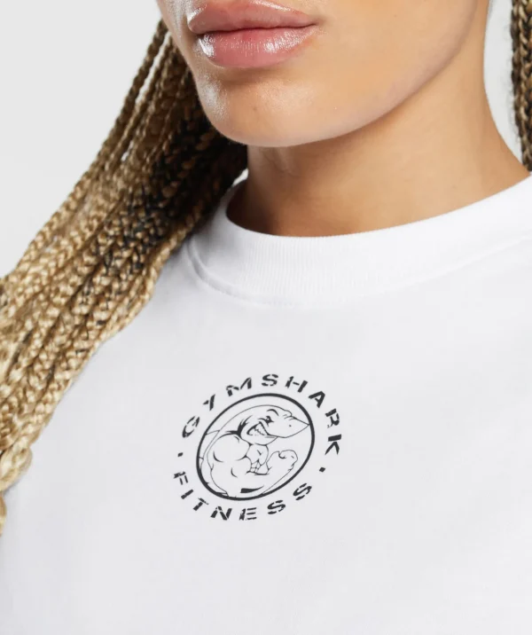 Fashion Gymshark Legacy Oversized T-Shirt White