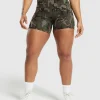 Fashion Gymshark Legacy Printed Shorts ArchiveBrown