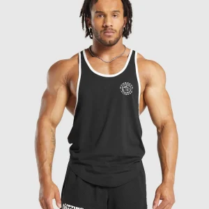 Online Gymshark Legacy Ringer Stringer Black/White