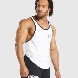 Online Gymshark Legacy Ringer Stringer White/Black