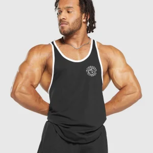 Online Gymshark Legacy Ringer Stringer Black/White