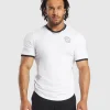 Outlet Gymshark Legacy Ringer T-Shirt White/Black