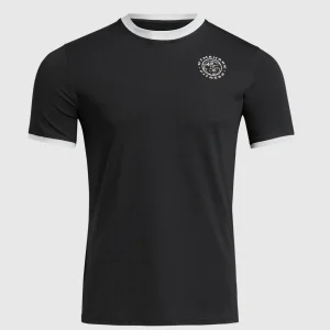 Outlet Gymshark Legacy Ringer T-Shirt Black/White