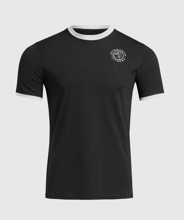 Outlet Gymshark Legacy Ringer T-Shirt Black/White