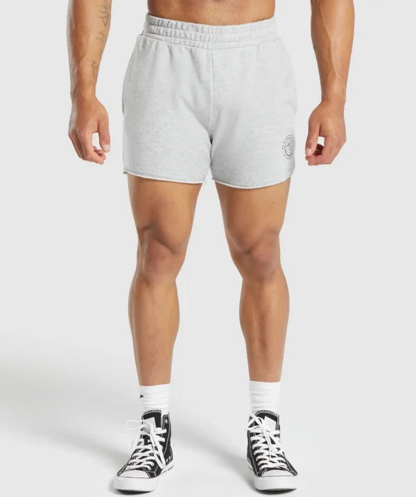 Clearance Gymshark Legacy Shorts LightGreyCoreMarl