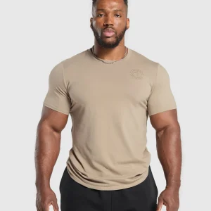 Best Gymshark Legacy T-Shirt CementBrown