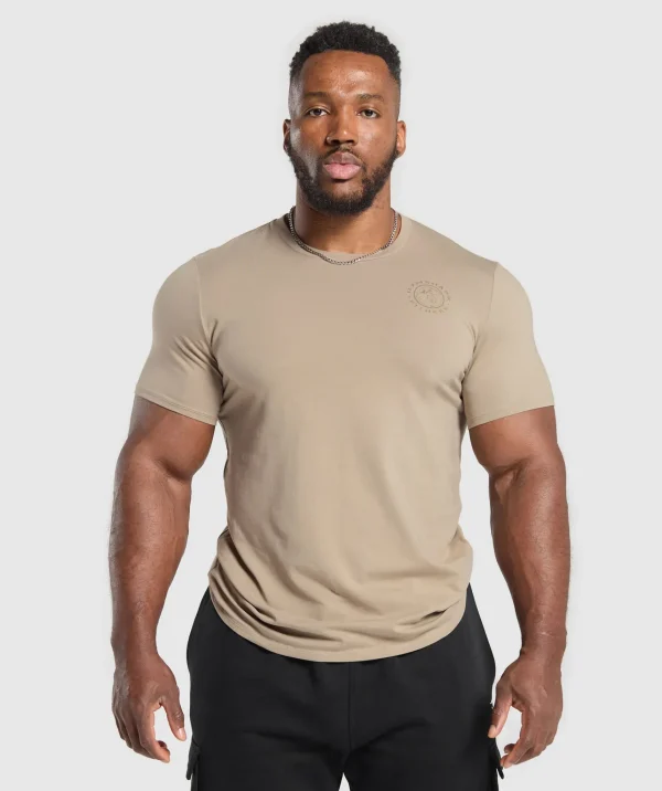 Best Gymshark Legacy T-Shirt CementBrown