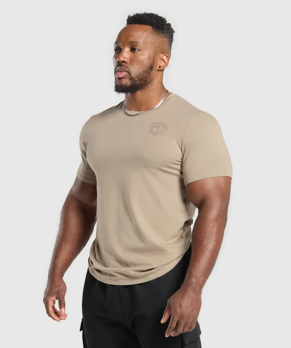 Best Gymshark Legacy T-Shirt CementBrown