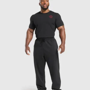 Discount Gymshark Legacy T-Shirt Black/ConditioningRed