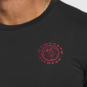 Discount Gymshark Legacy T-Shirt Black/ConditioningRed