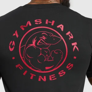 Discount Gymshark Legacy T-Shirt Black/ConditioningRed