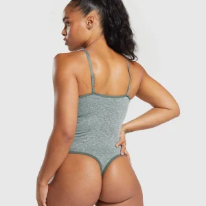 Outlet Gymshark Lift Seamless Bodysuit SlateTeal/WhiteMarl