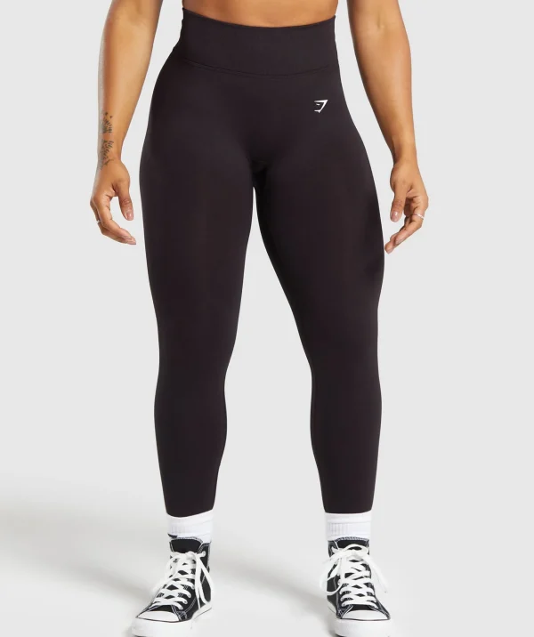 Clearance Gymshark Lift Seamless Leggings DepthPurple/BlackMarl