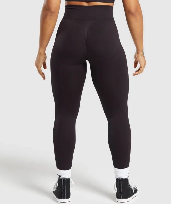 Clearance Gymshark Lift Seamless Leggings DepthPurple/BlackMarl