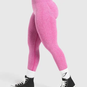 Fashion Gymshark Lift Seamless Leggings WinningPink/WhiteMarl