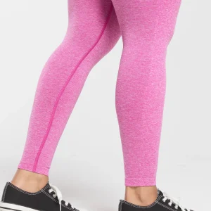 Fashion Gymshark Lift Seamless Leggings WinningPink/WhiteMarl