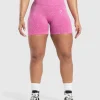 New Gymshark Lift Seamless Shorts WinningPink/WhiteMarl