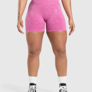 New Gymshark Lift Seamless Shorts WinningPink/WhiteMarl