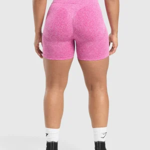 New Gymshark Lift Seamless Shorts WinningPink/WhiteMarl