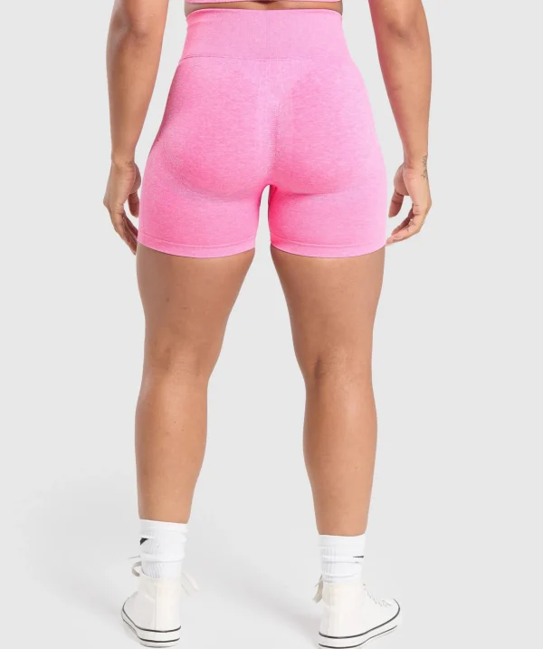 Outlet Gymshark Lift Seamless Shorts PhysicalPink/WhiteMarl