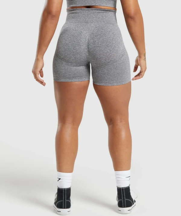 Online Gymshark Lift Seamless Shorts BrushedGrey/WhiteMarl