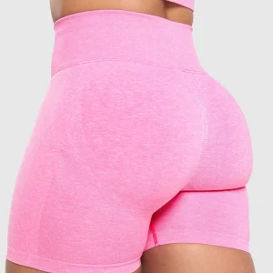 Outlet Gymshark Lift Seamless Shorts PhysicalPink/WhiteMarl