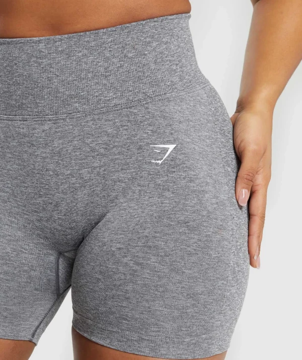 Online Gymshark Lift Seamless Shorts BrushedGrey/WhiteMarl