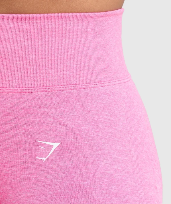 Outlet Gymshark Lift Seamless Shorts PhysicalPink/WhiteMarl